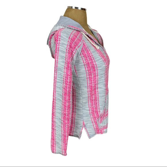 Billabong Striped Textured Knit Baja Beach Hoodie - Picture 4 of 8